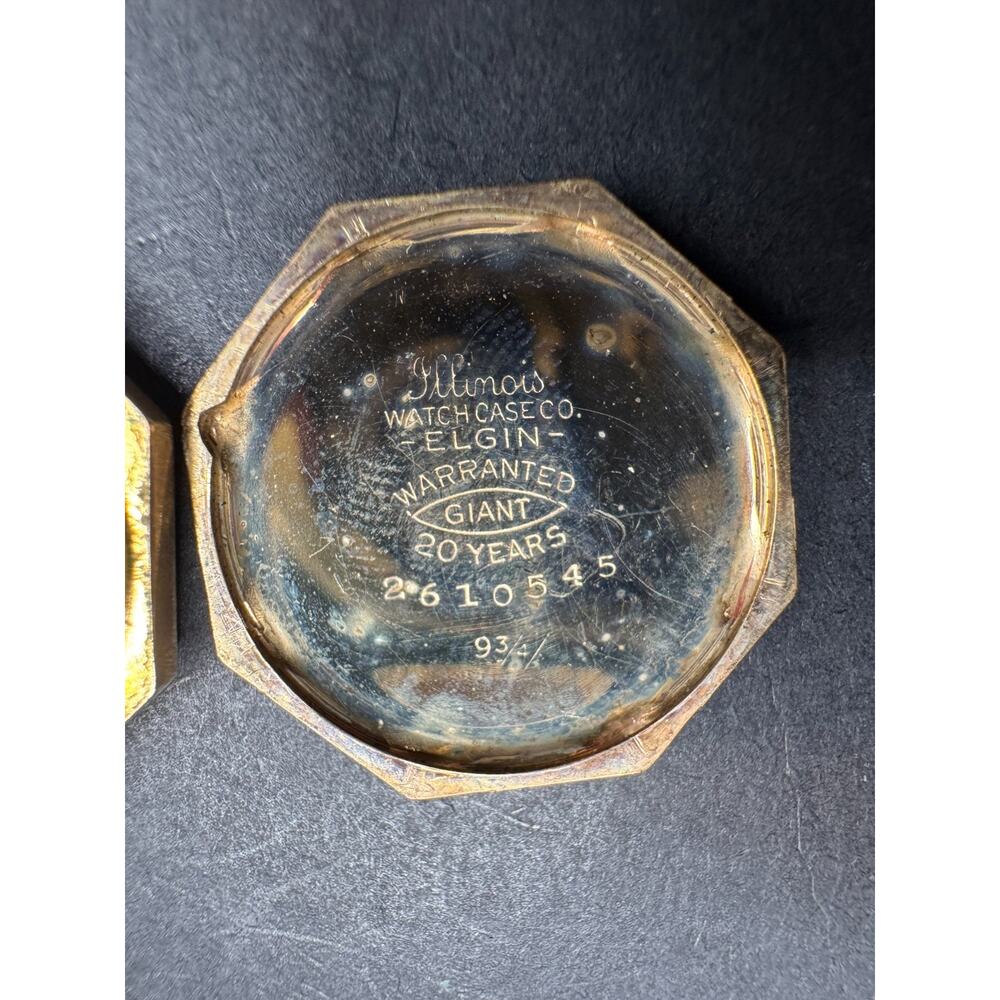 Vintage Reid Swiss Art Deco Swiss Watch Octagon Case Gold Filled 15 Jewels - Picture 7 of 9